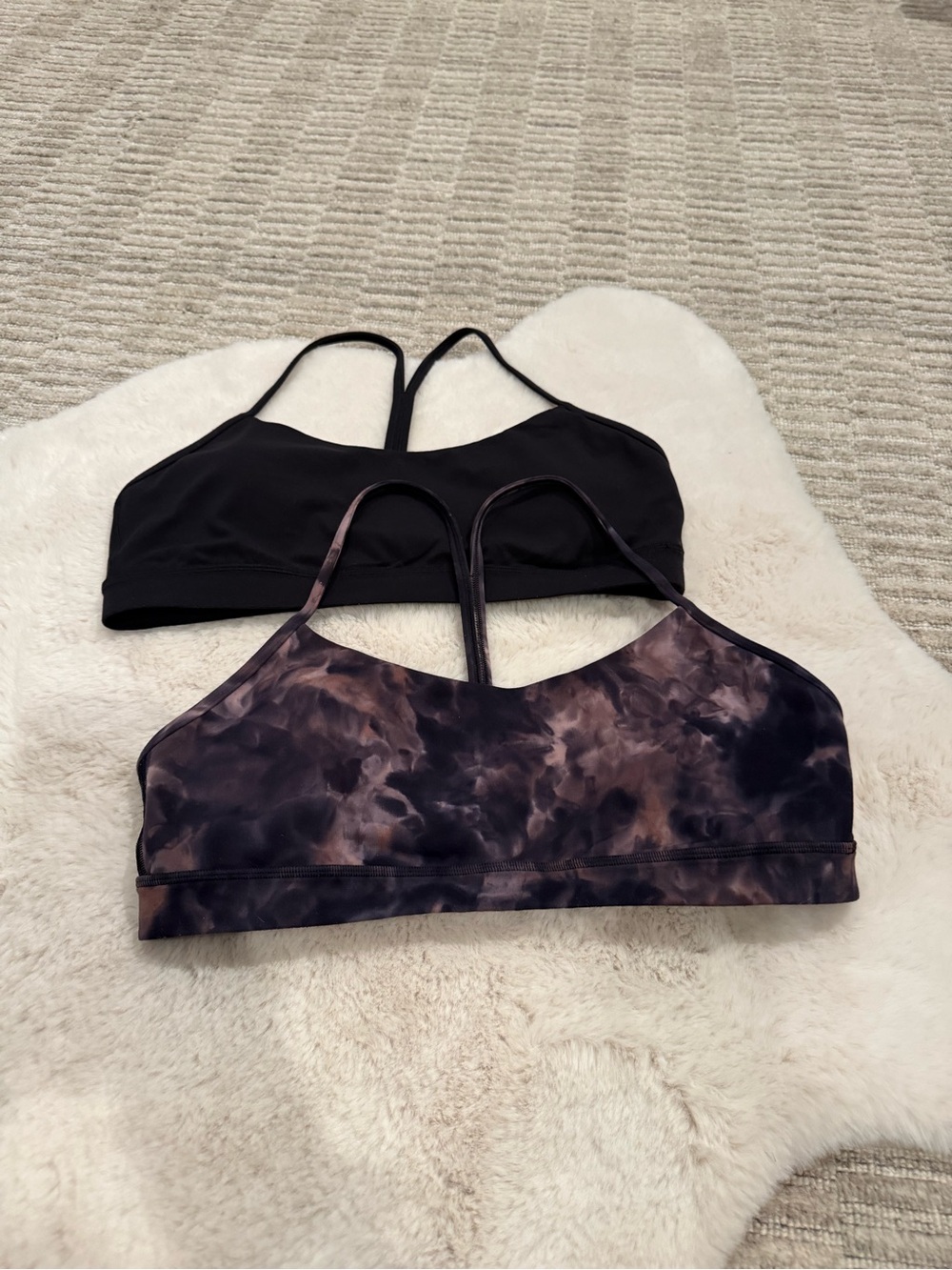 lululemon athletica Strappy Sports Bras - Black & Smoky Tie-Dye - Picture 4 of 8
